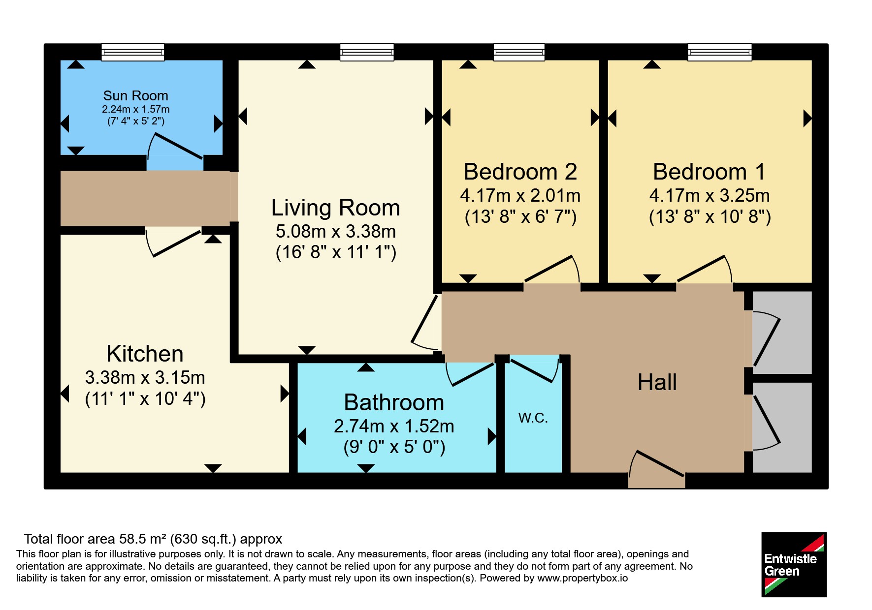 Flat 82, Regent Court, 204, Promenade, Lancashire floorplan
