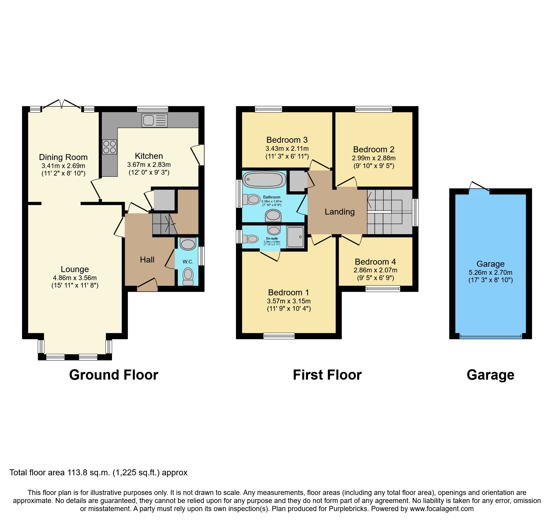 75, Century Close, St. Austell floorplan
