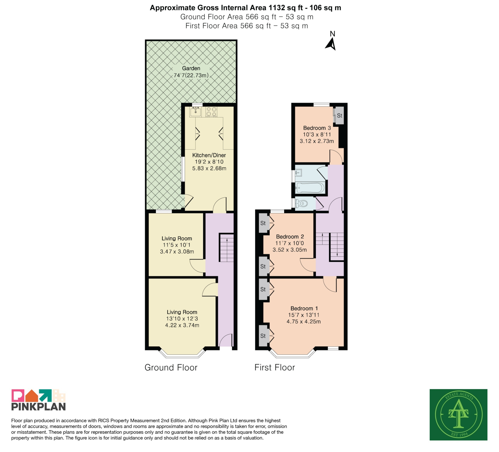 30 Bedford Road, London floorplan