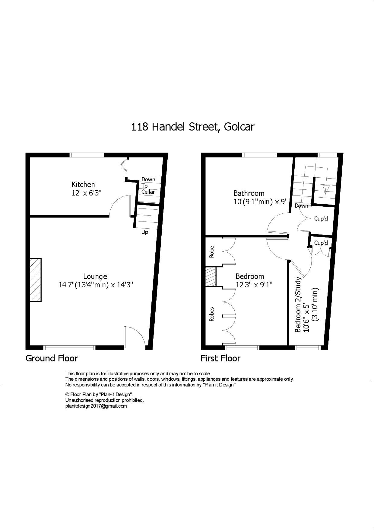 118, Handel Street, Huddersfield floorplan