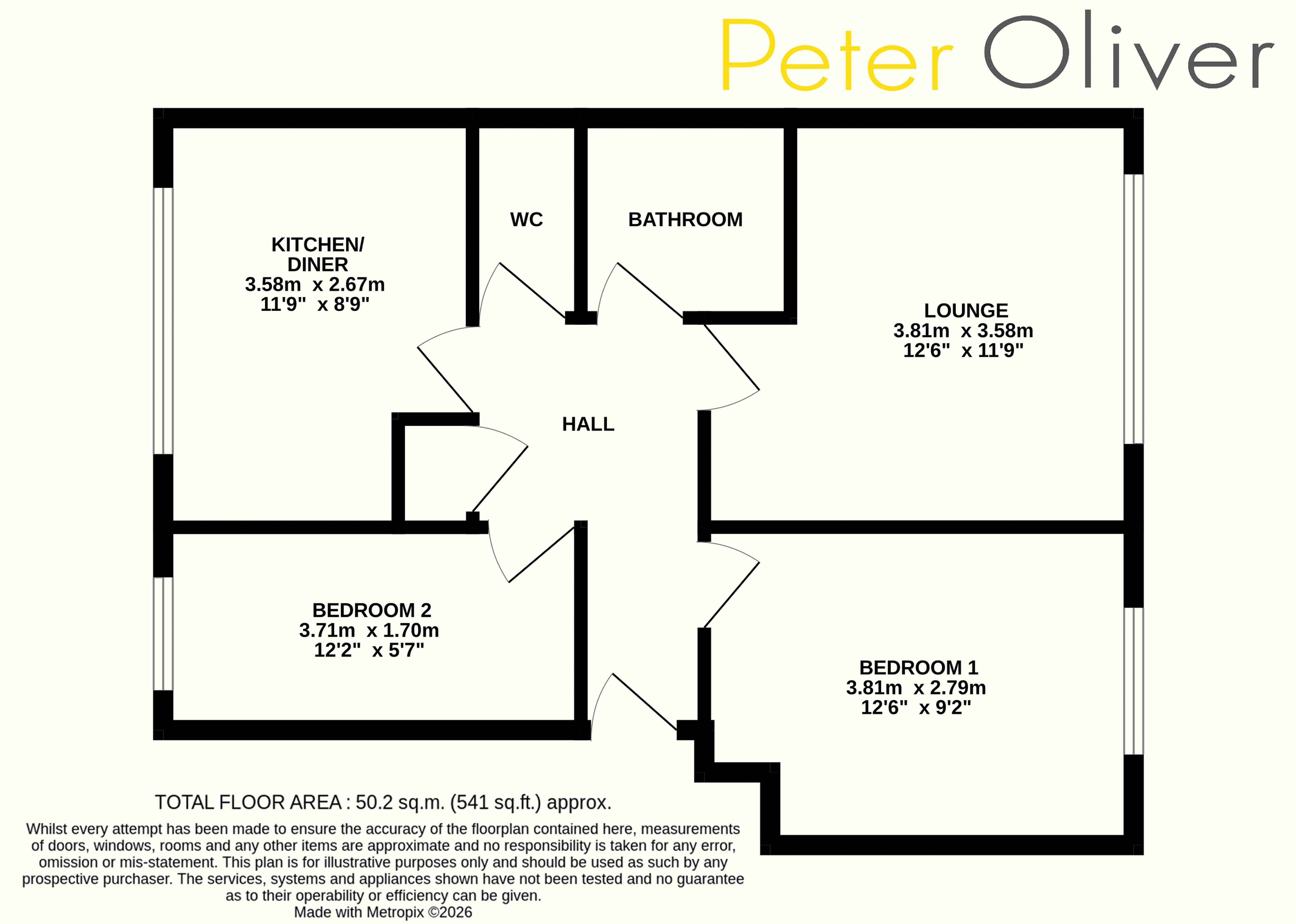 21, Regency Close, Uckfield floorplan