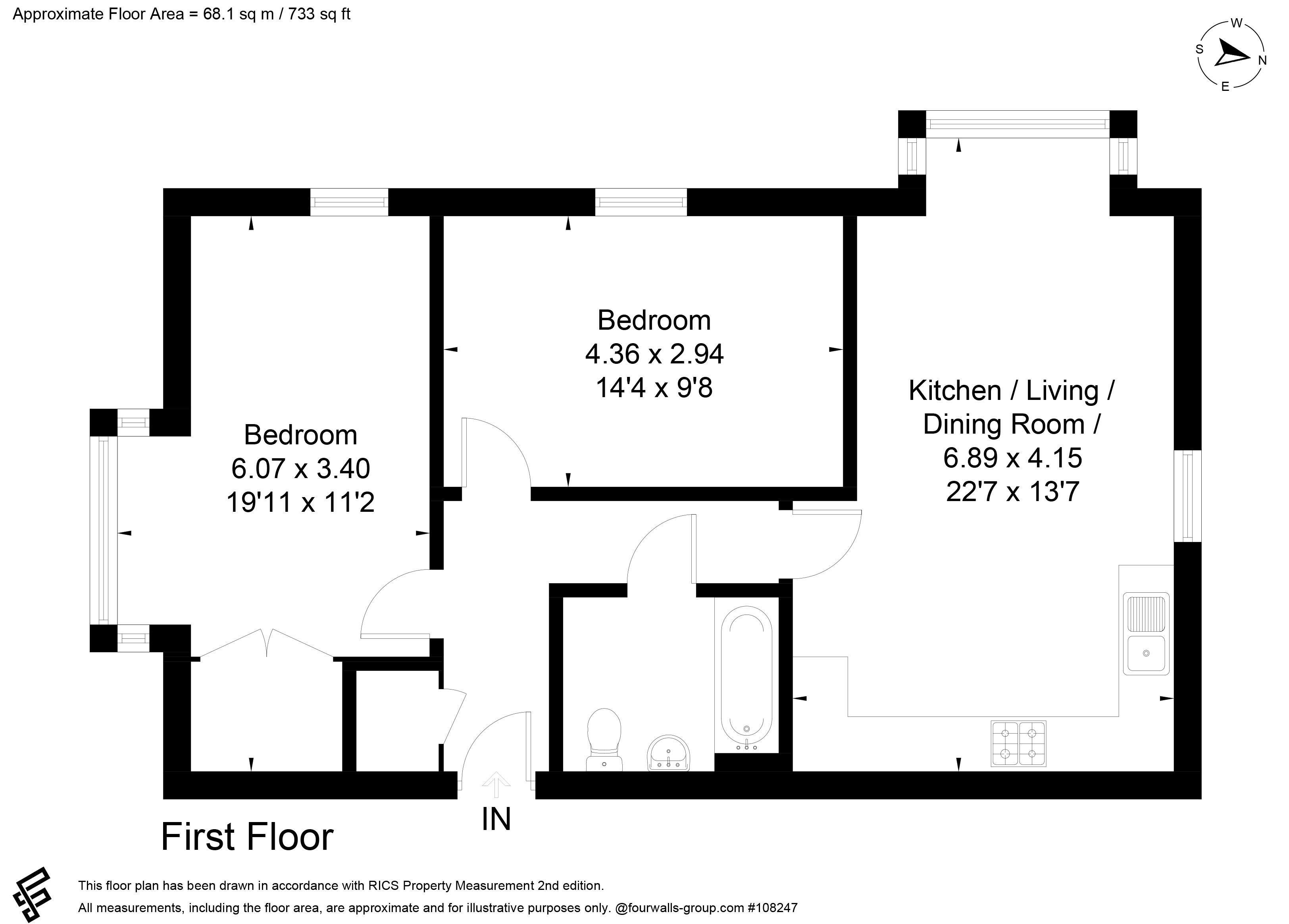 Reginald Court 1 Winton Close, Ferring floorplan