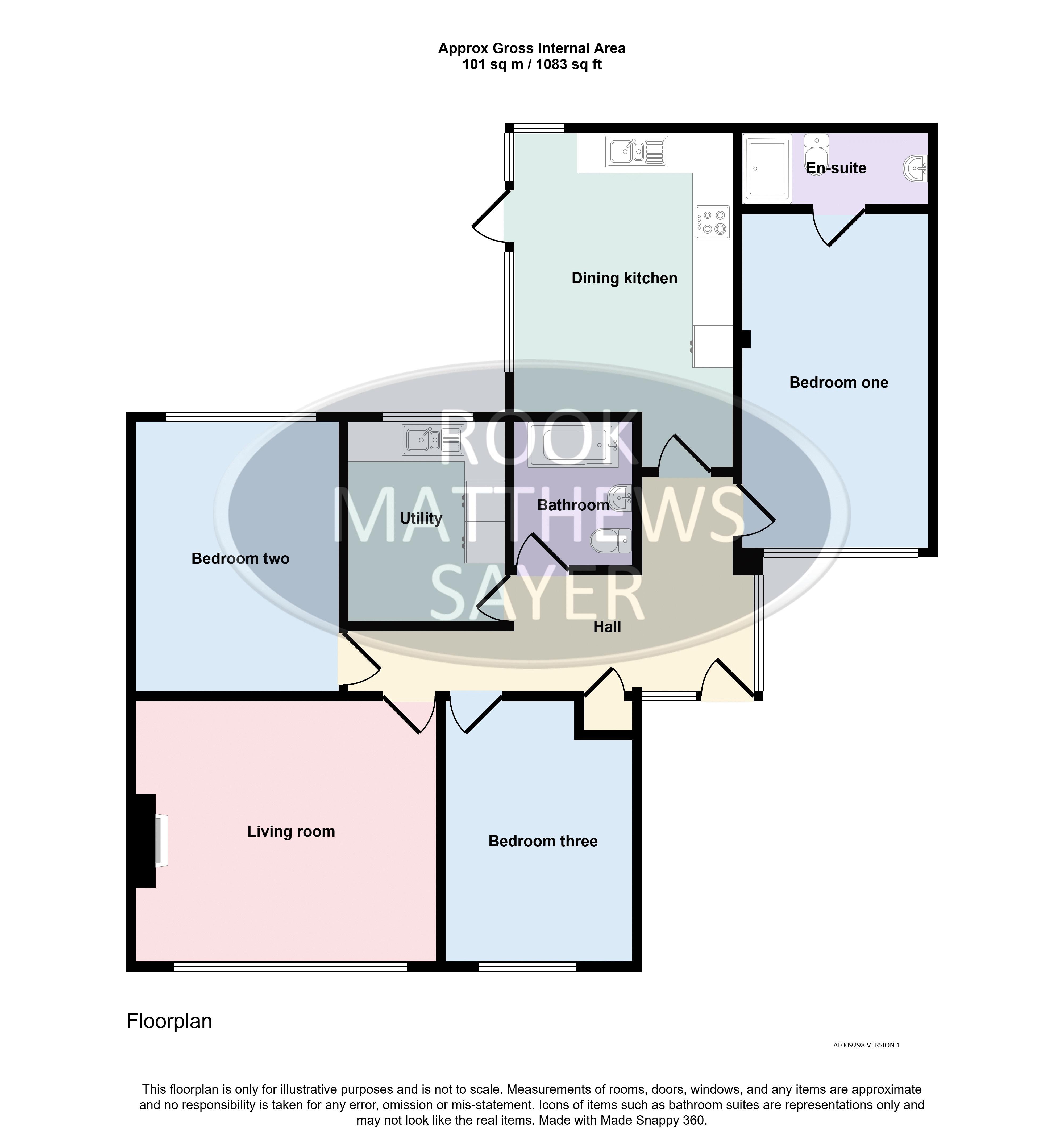 7, Longstone Close, Chathill floorplan