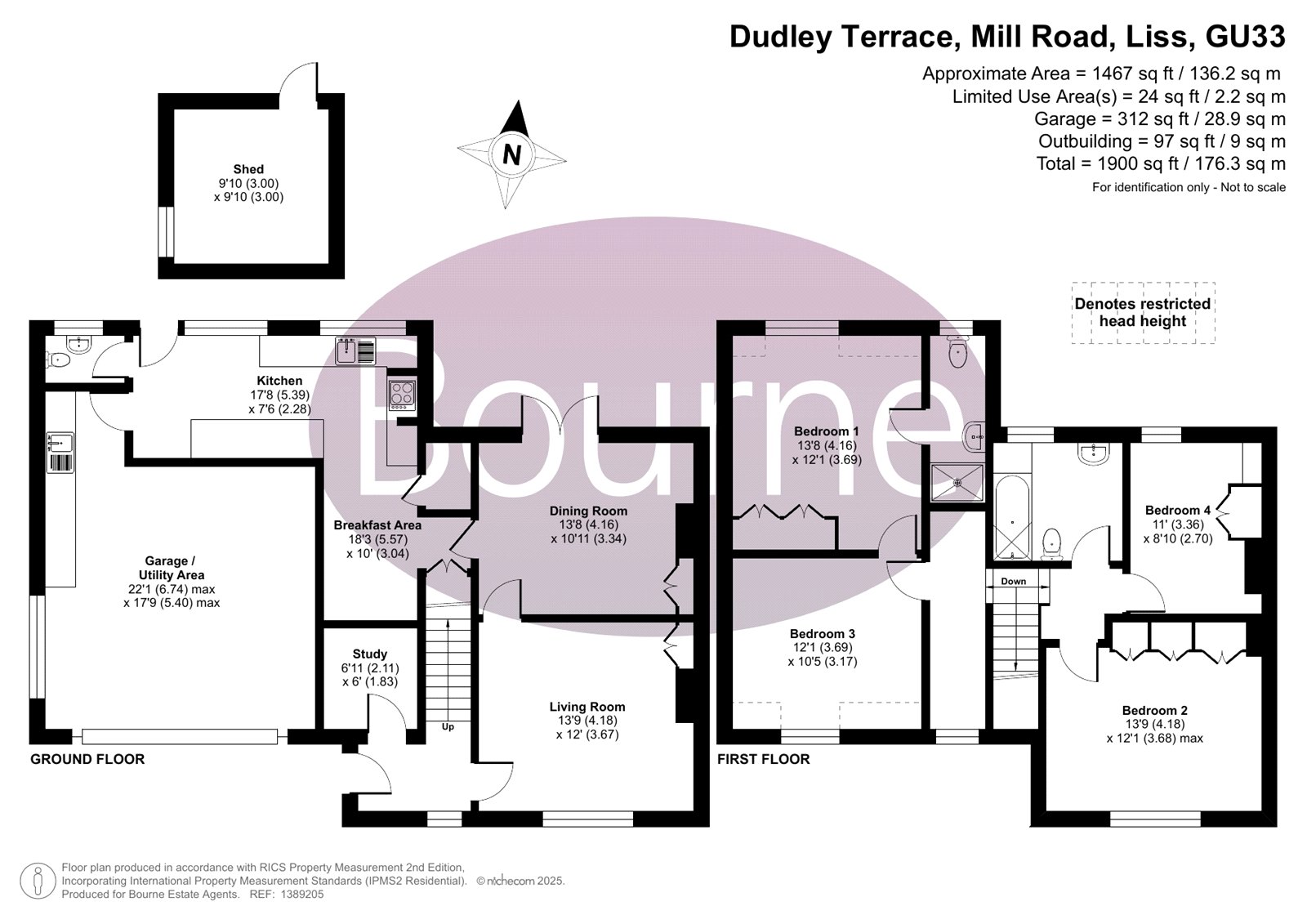 3 Dudley Terrace,, Mill Road, Liss floorplan