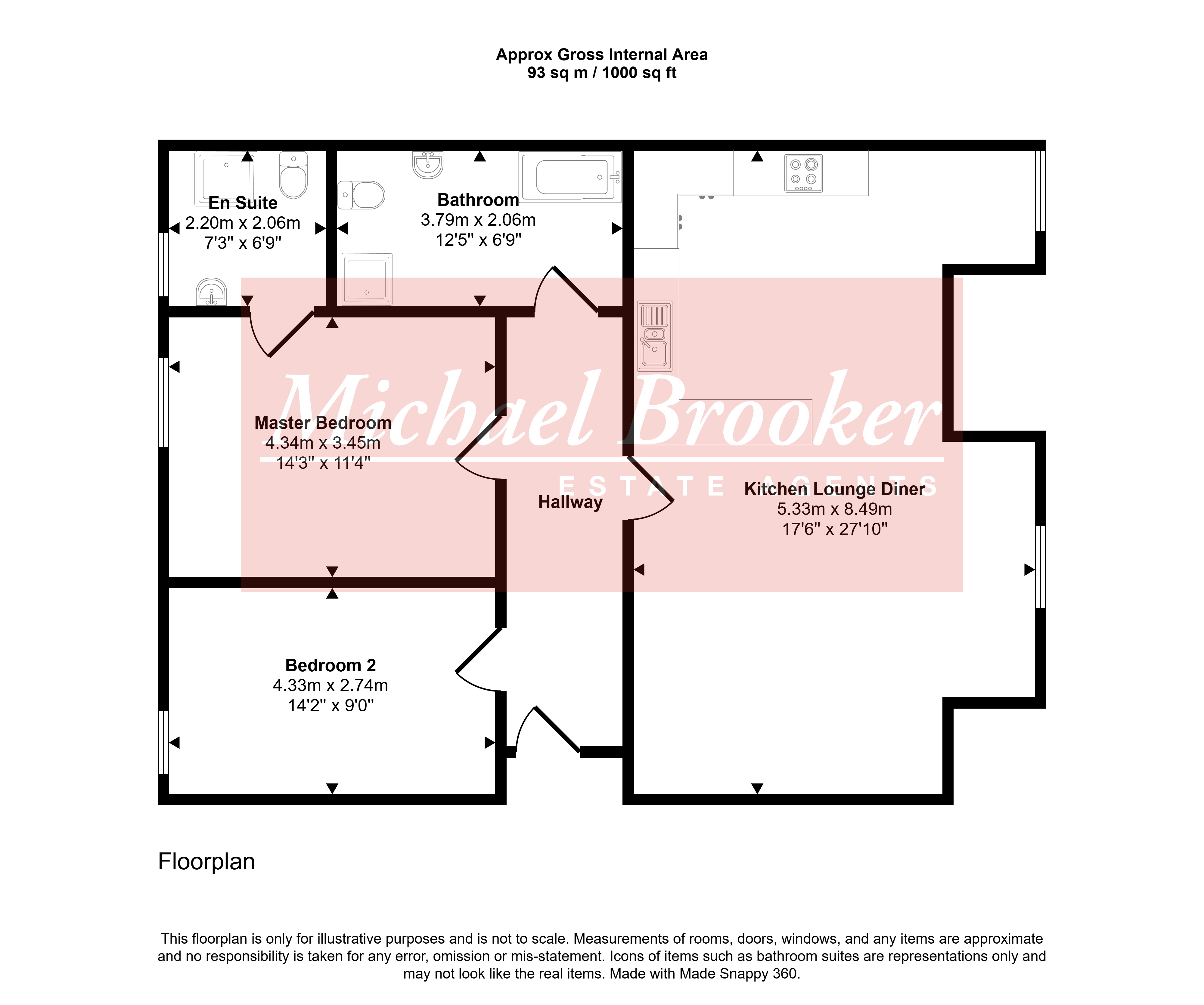 9 Hillview House,, Whitehill Road, East Sussex floorplan