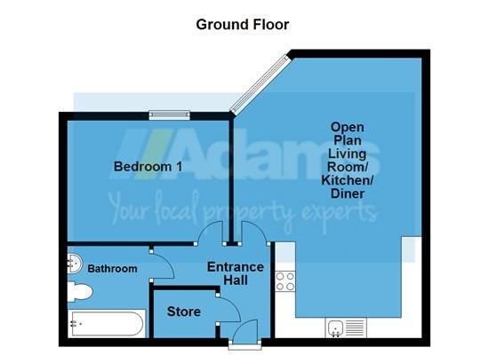 Lock, 3,Apartment 23, The Decks, Runcorn floorplan