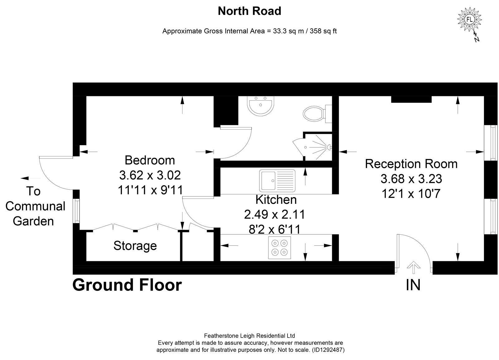 Apartment 2, 6, North Road, Richmond floorplan