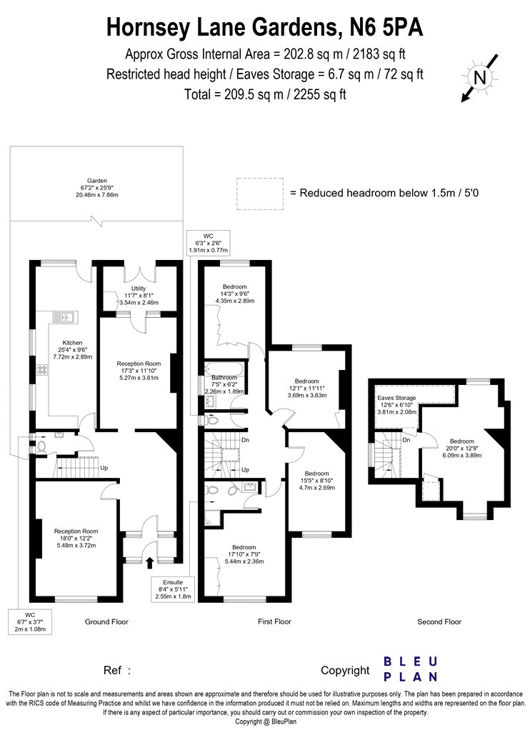57, Hornsey Lane Gardens, London floorplan