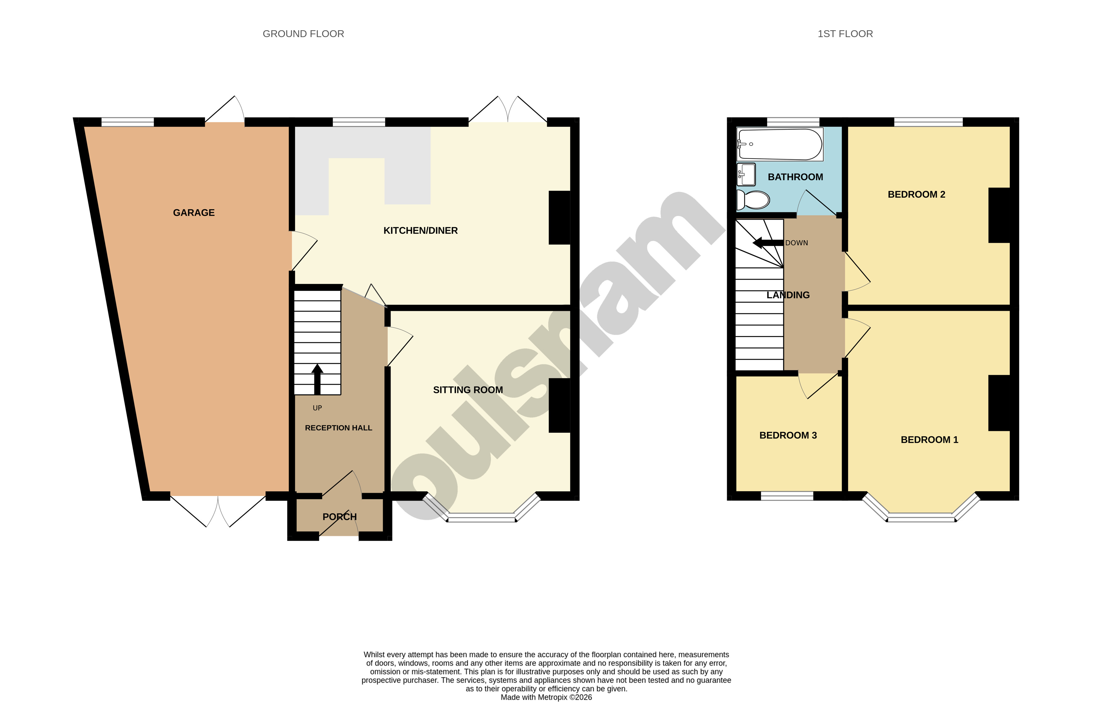 7, Bradnock Close, Birmingham floorplan