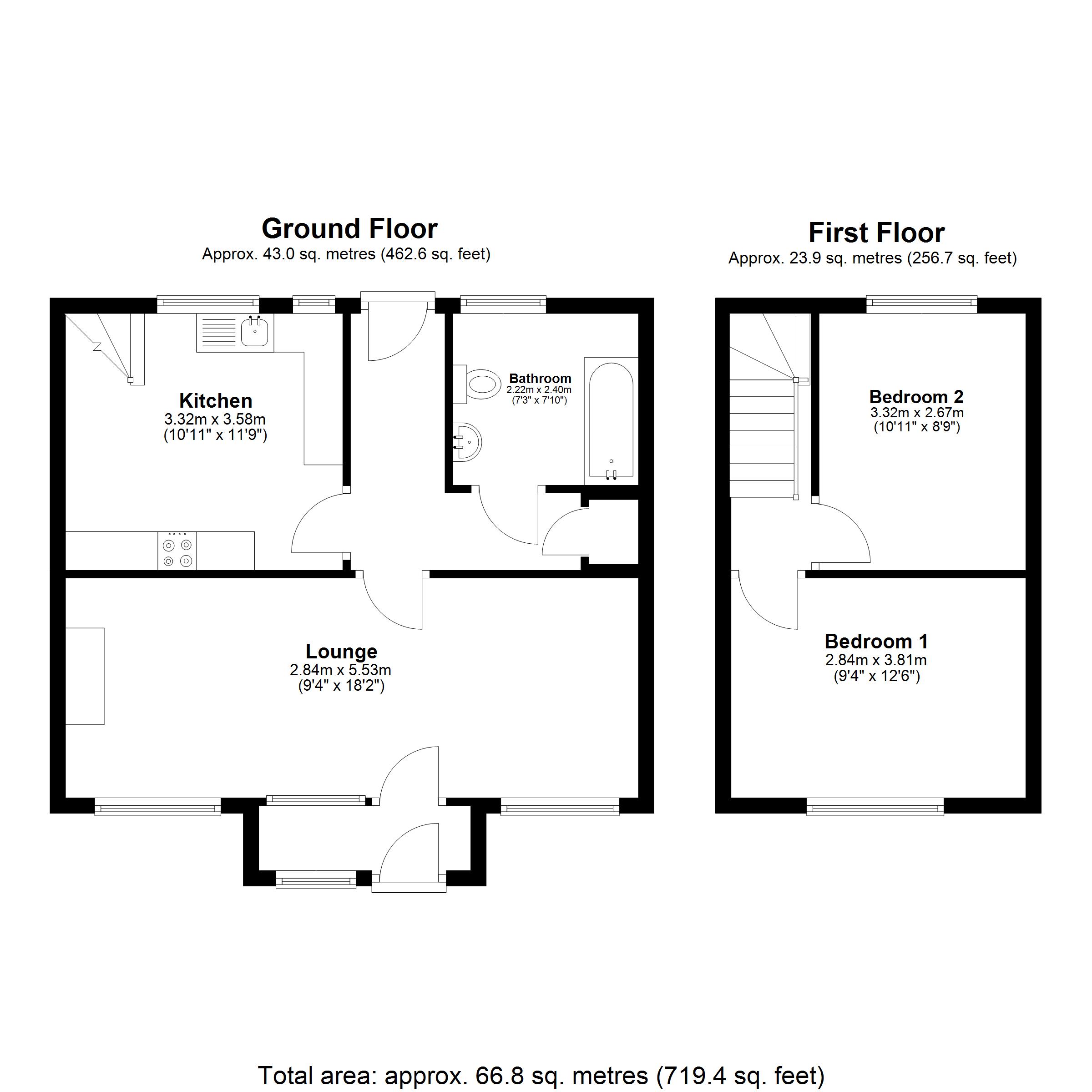 206, Shipbourne Road, Tonbridge floorplan