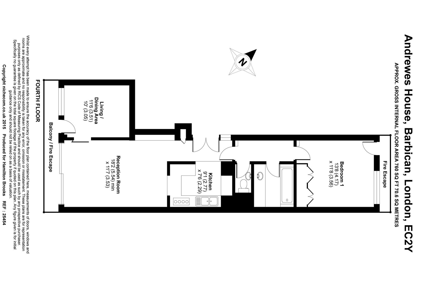 Andrewes House,Flat 89, London floorplan