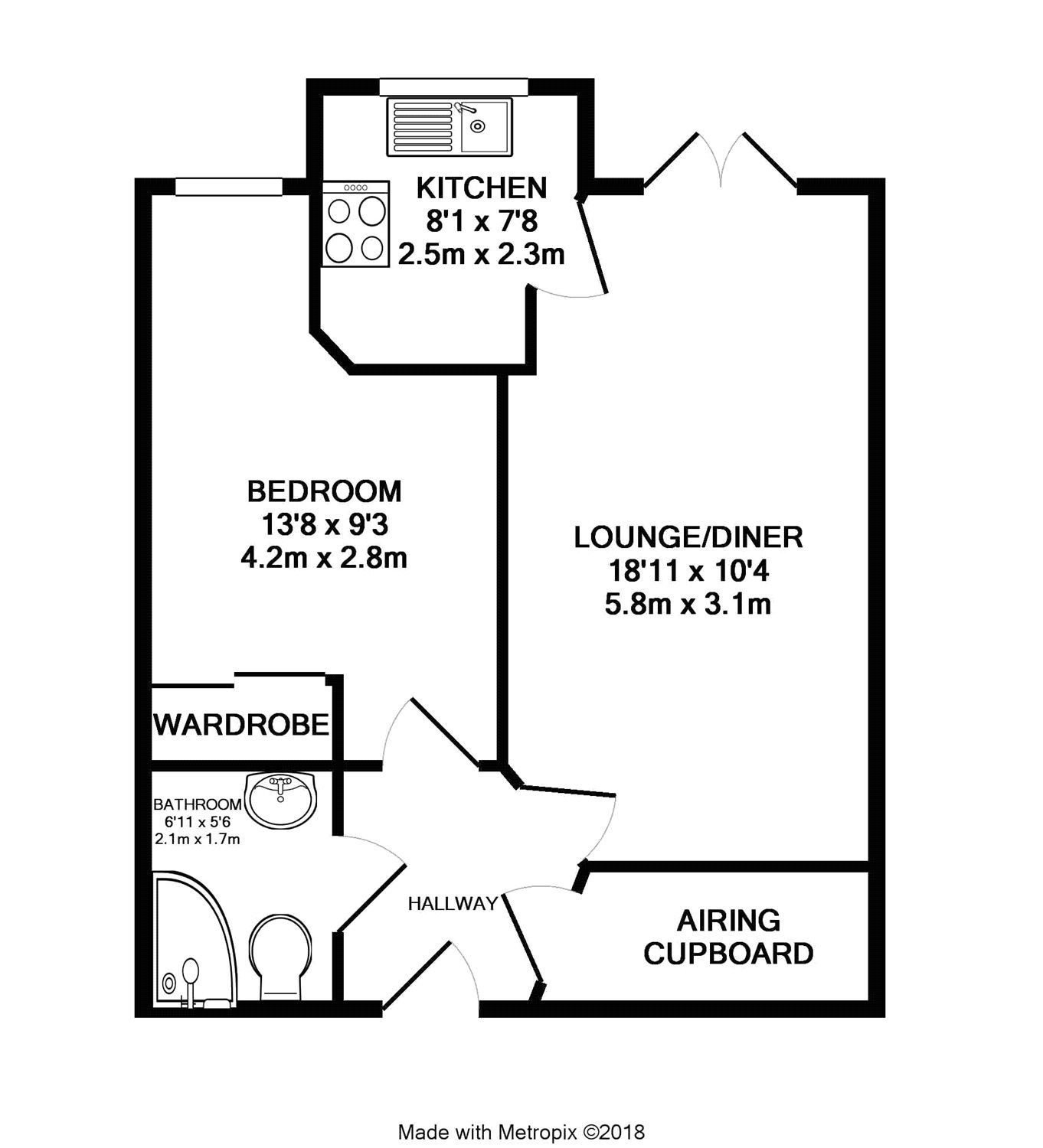 1 Bedrooms Flat for sale in 26 Upper Bognor Road, Bognor Regis, West Sussex PO21