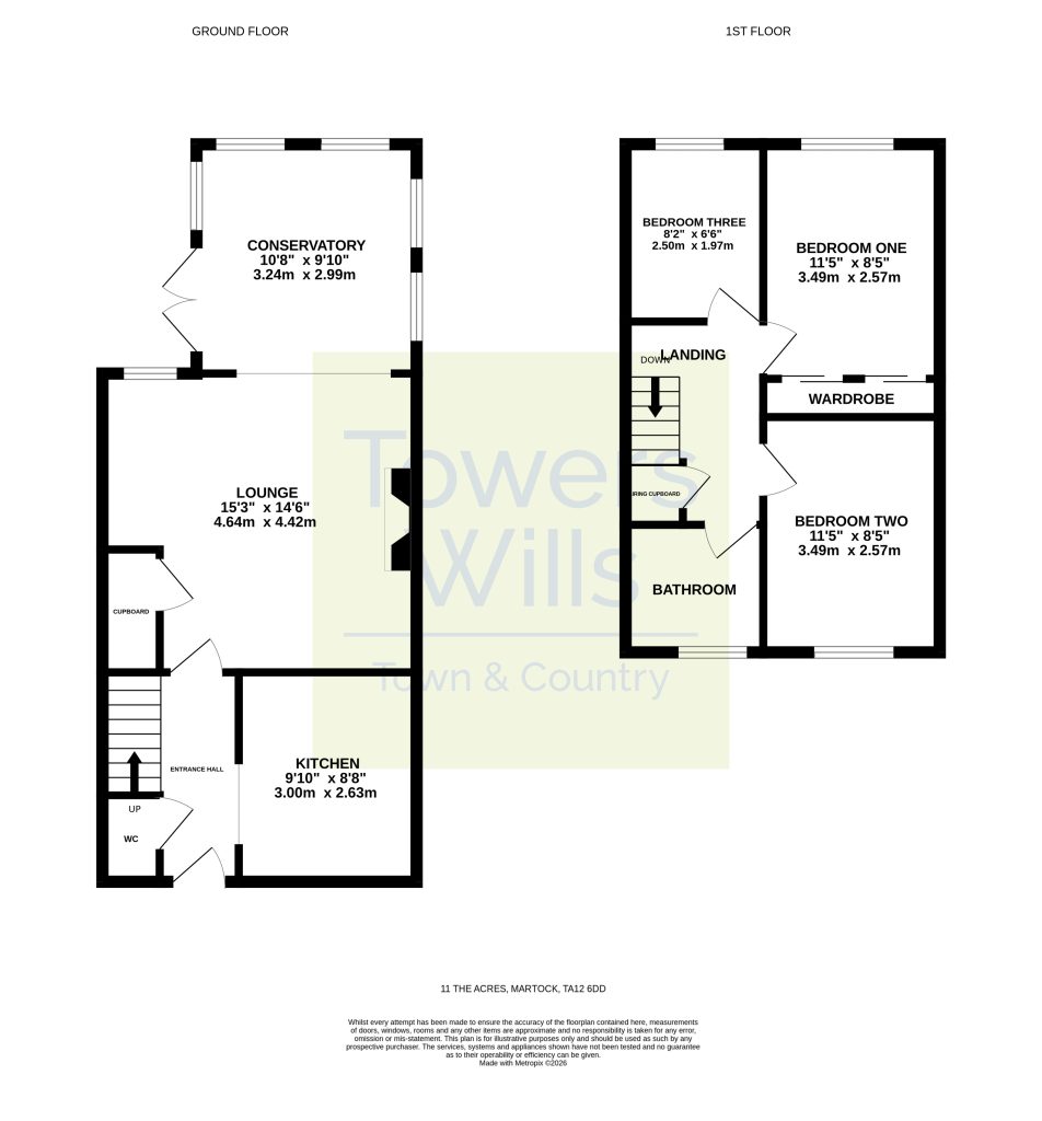 11, The Acres, Martock floorplan