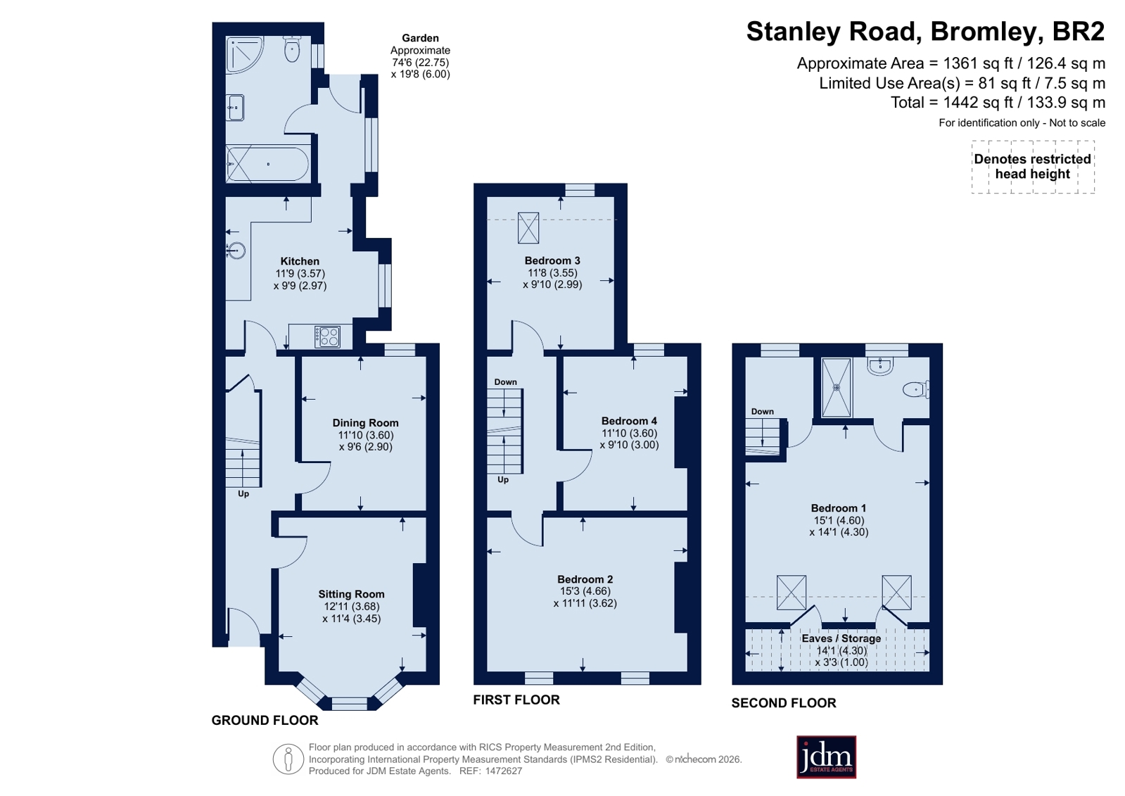 22, Stanley Road, Bromley floorplan