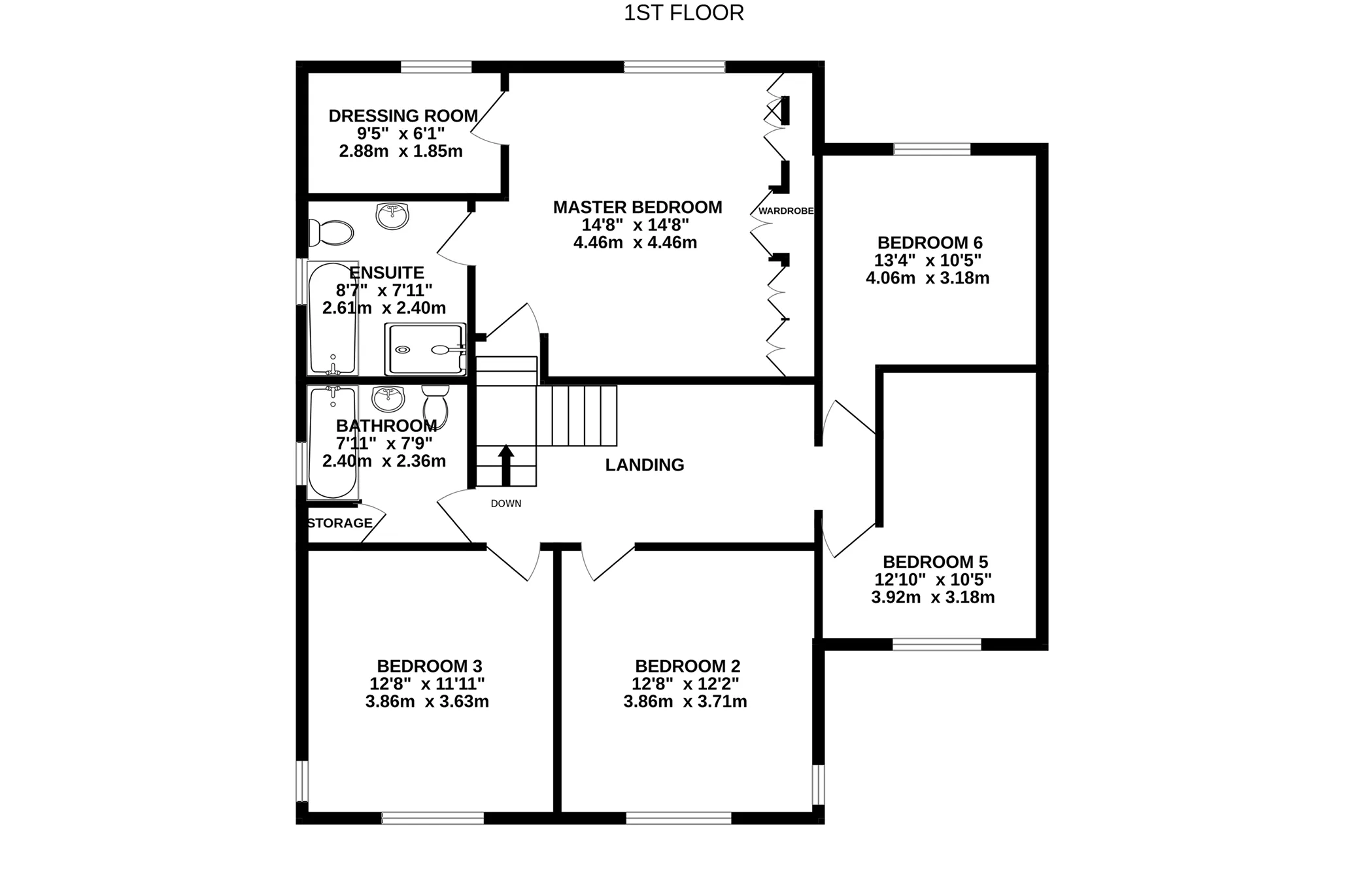Thie Y Vollan, Bride Road, Ramsey floorplan