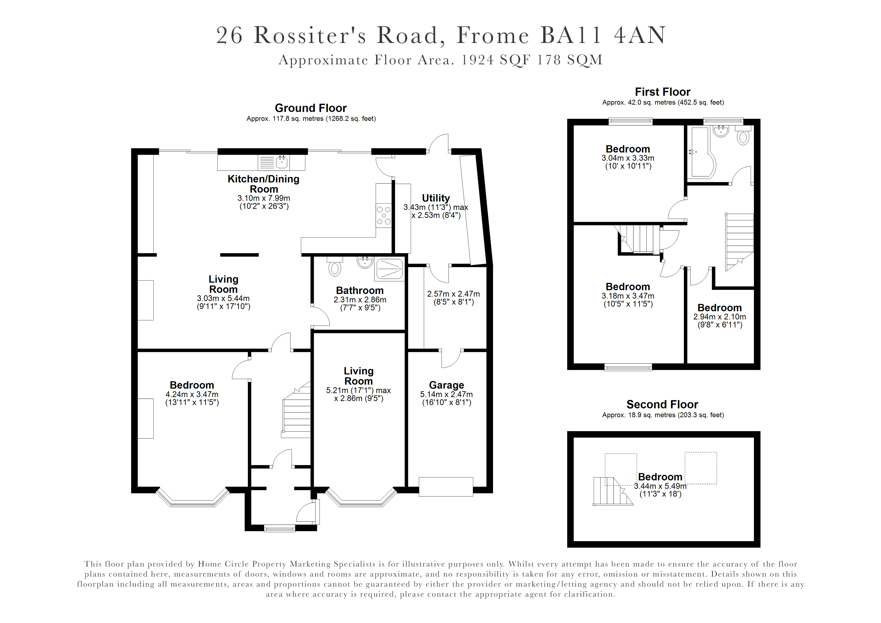 Rossiters Road, Frome, Somerset BA11, 3 bedroom detached house for sale