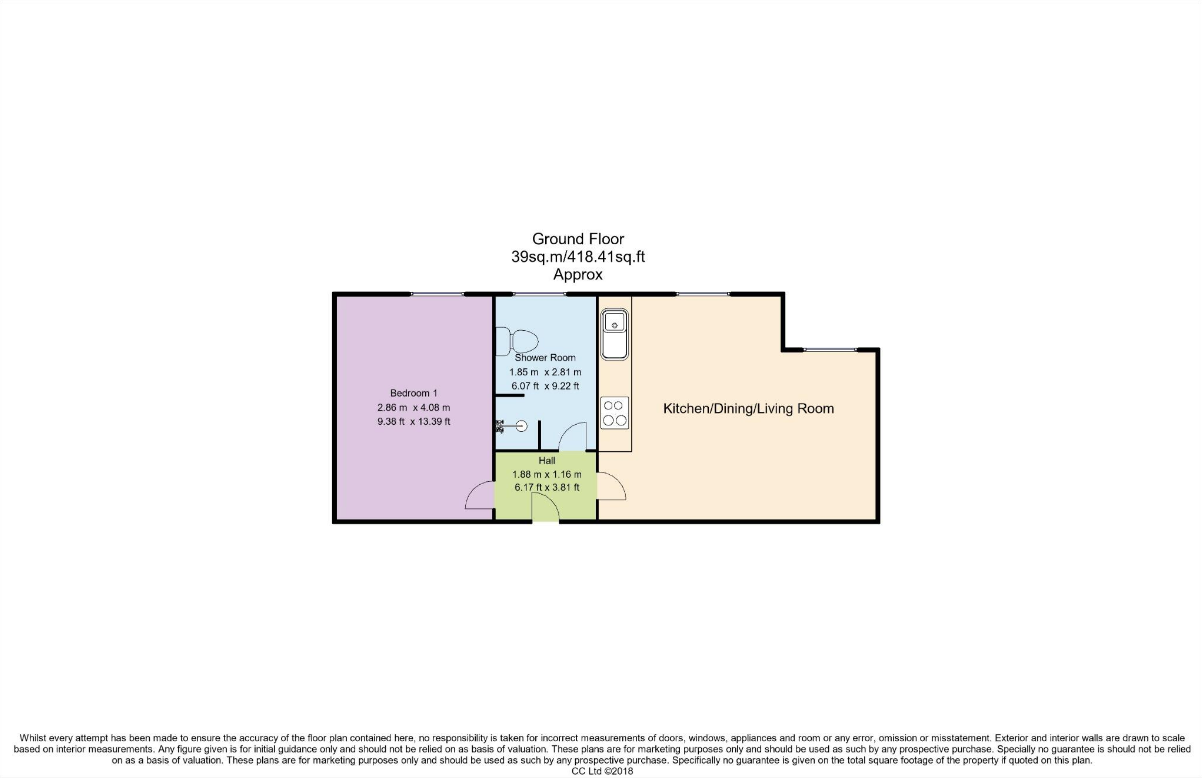 Apartment 53, Woodborough Road, Nottingham floorplan