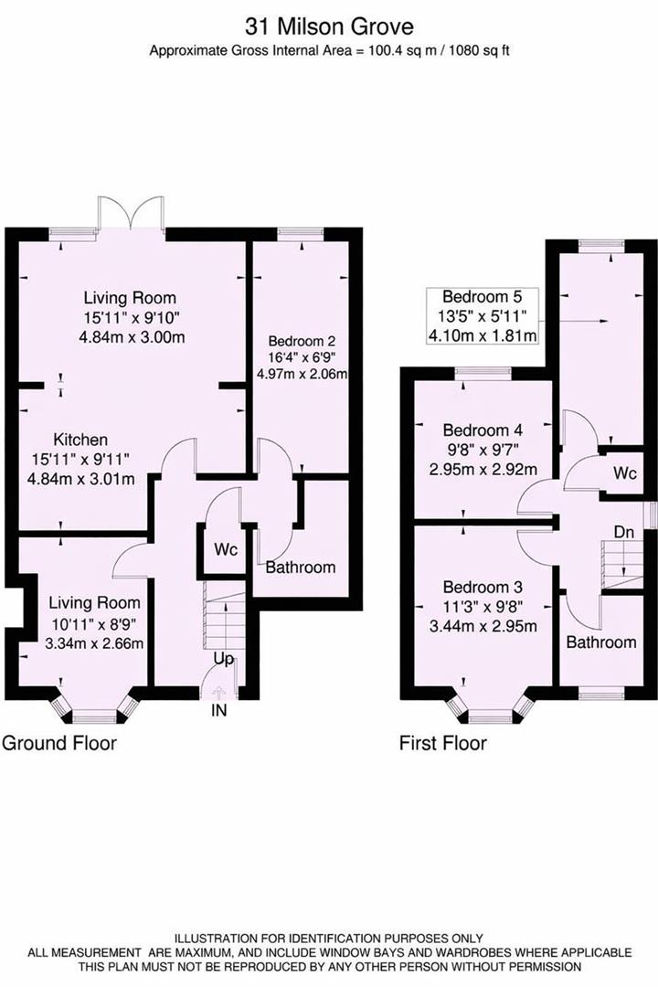 31, Milson Grove, York floorplan
