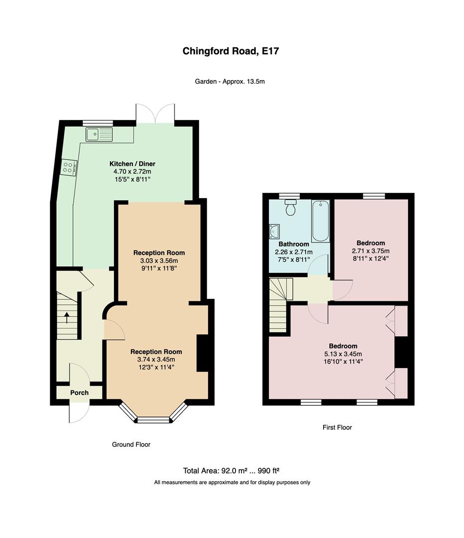 142, Chingford Road, London floorplan