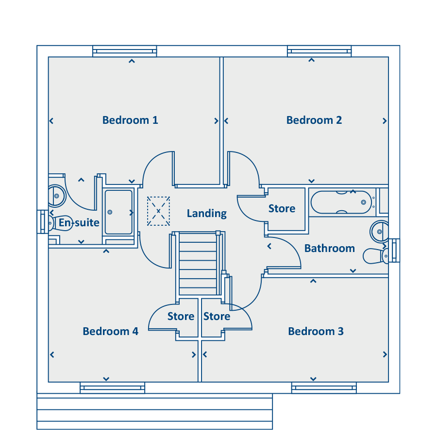 Plot 134, Off Beacon Lane, Cramlington floorplan