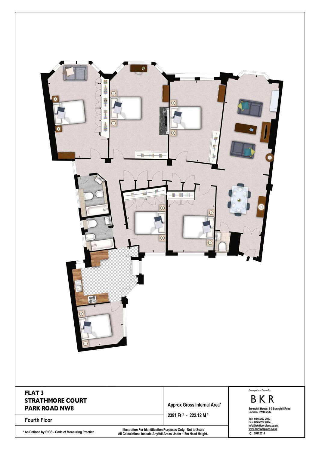 5 Bedrooms Flat to rent in Strathmore Court, 143 Park Road, London NW8