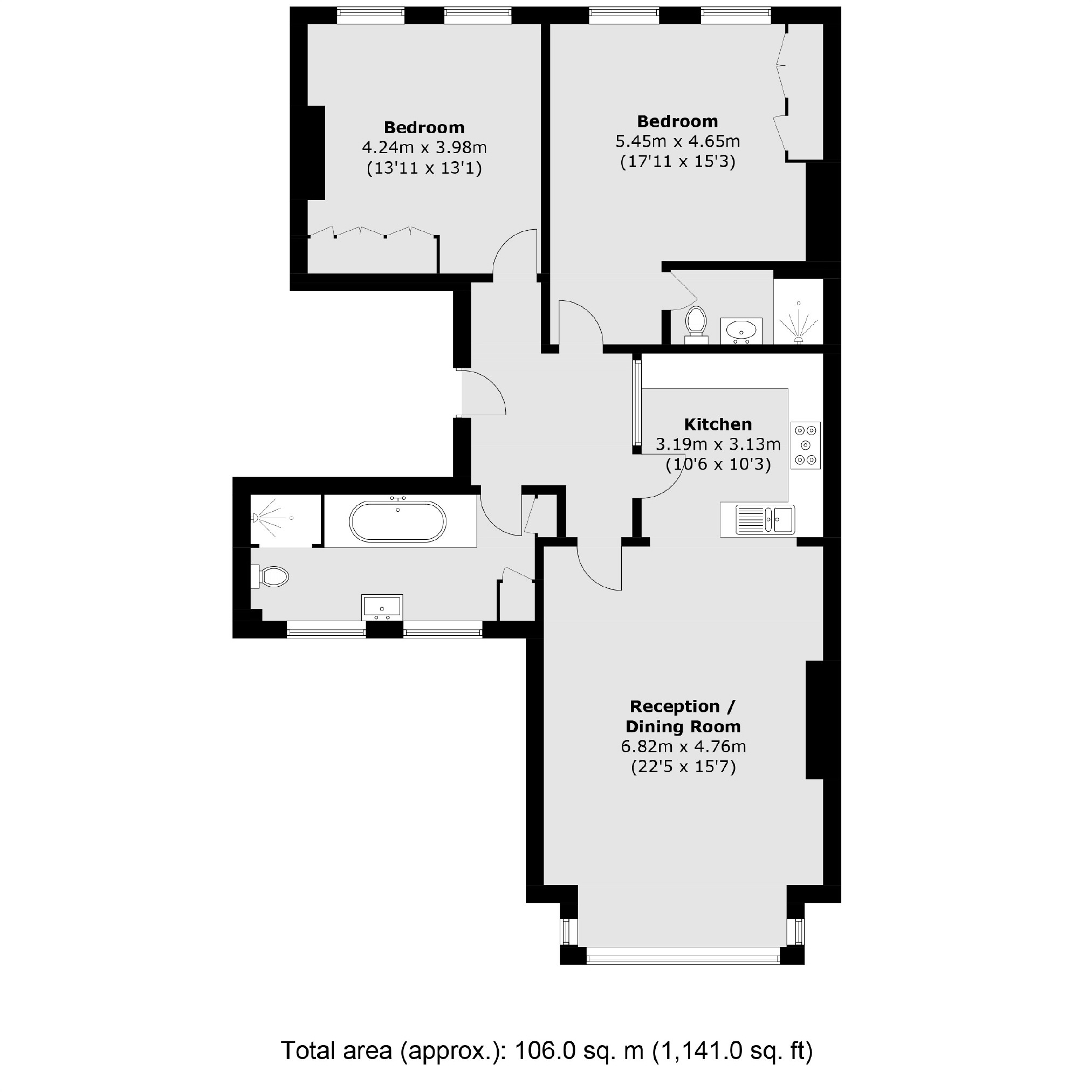 49C, Cavendish Road, London floorplan