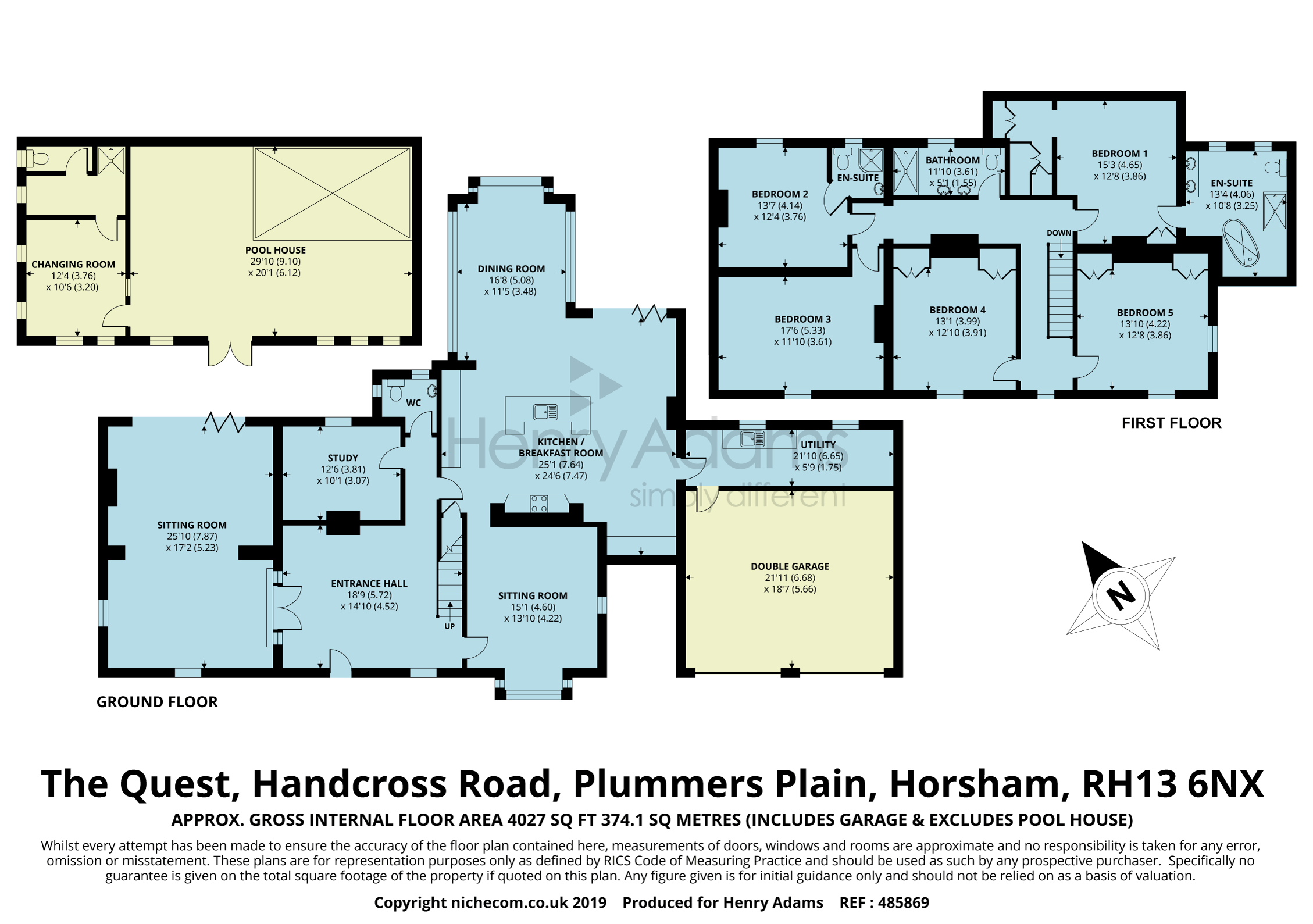 5 Bedrooms Detached house for sale in Handcross Road, Plummers Plain, Horsham RH13