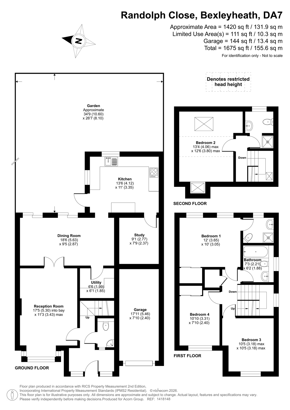17, Randolph Close, Bexleyheath floorplan