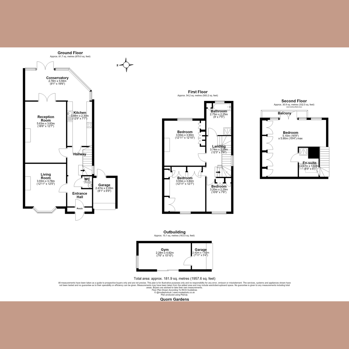 62, Quorn Gardens, Leigh-on-sea floorplan