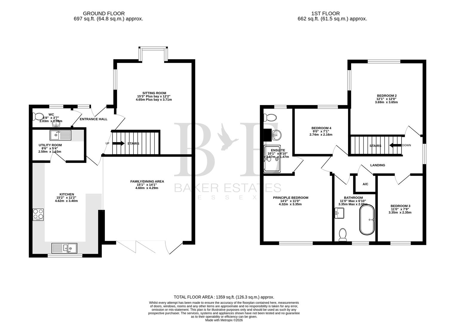 3, The Willows, Great Braxted floorplan