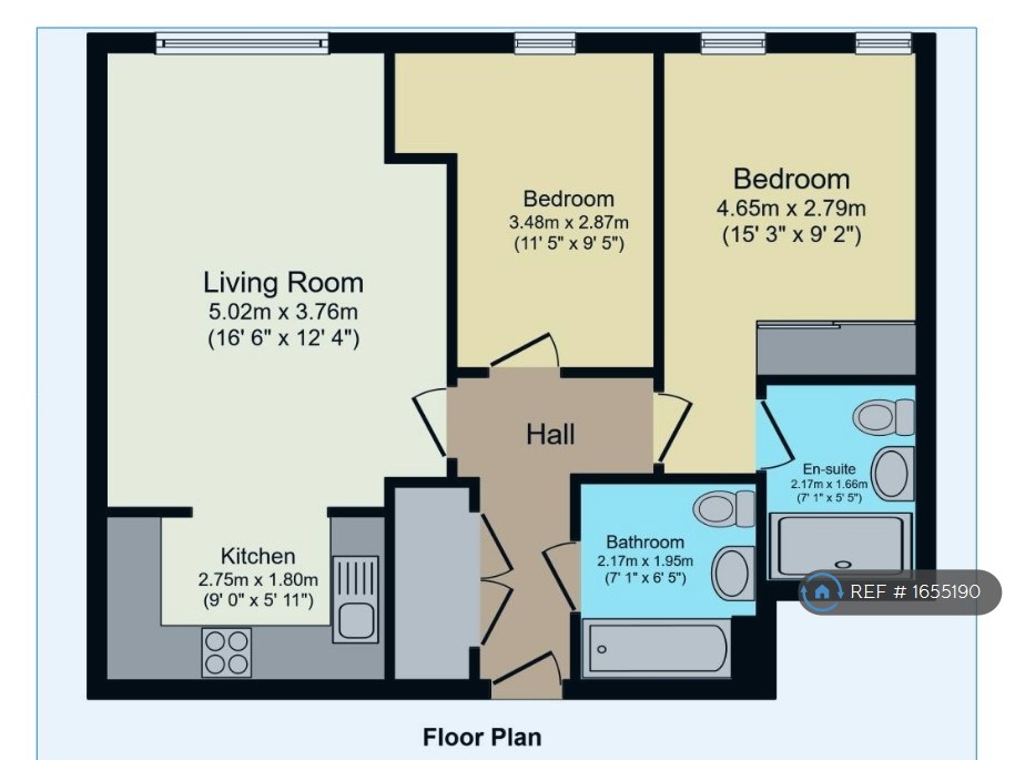 Tennyson Apartments, Saffron Central Square, Croydon floorplan