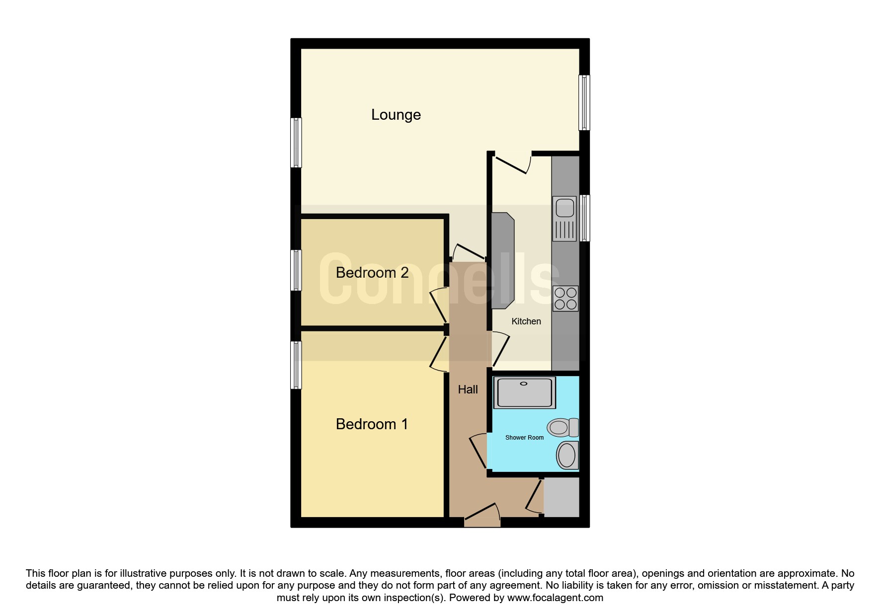 Flat 22, Avon Court, 51, Kenilworth Road, LEAMINGTON SPA floorplan