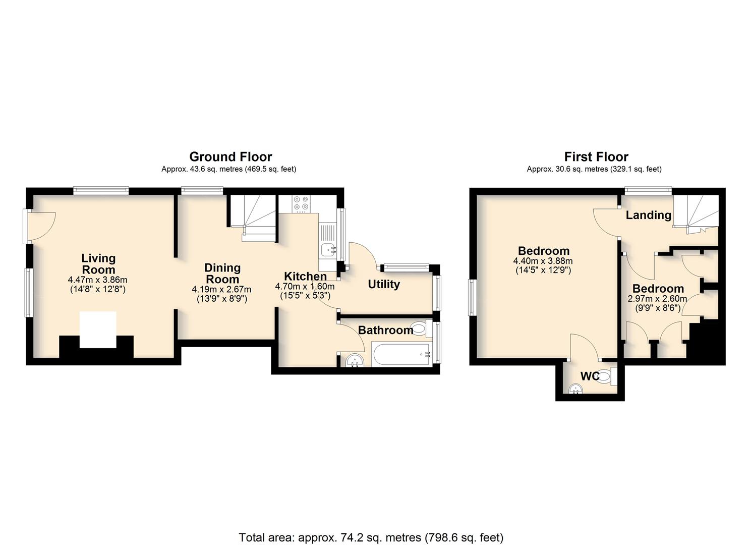 2, Mellis Road, Thrandeston, Diss floorplan