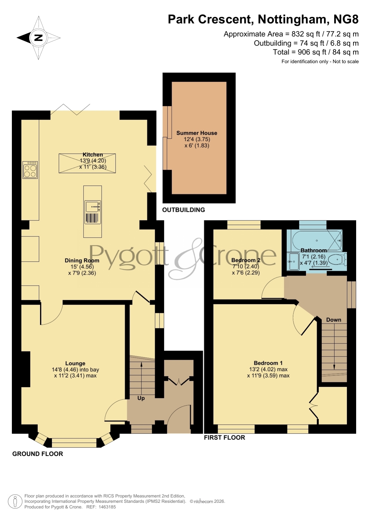 15, Park Crescent, Wollaton floorplan