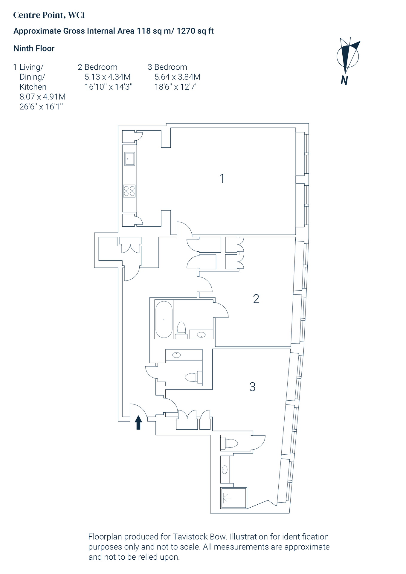 71 Centre Point Residences , 108 New Oxford Street, St. Giles floorplan