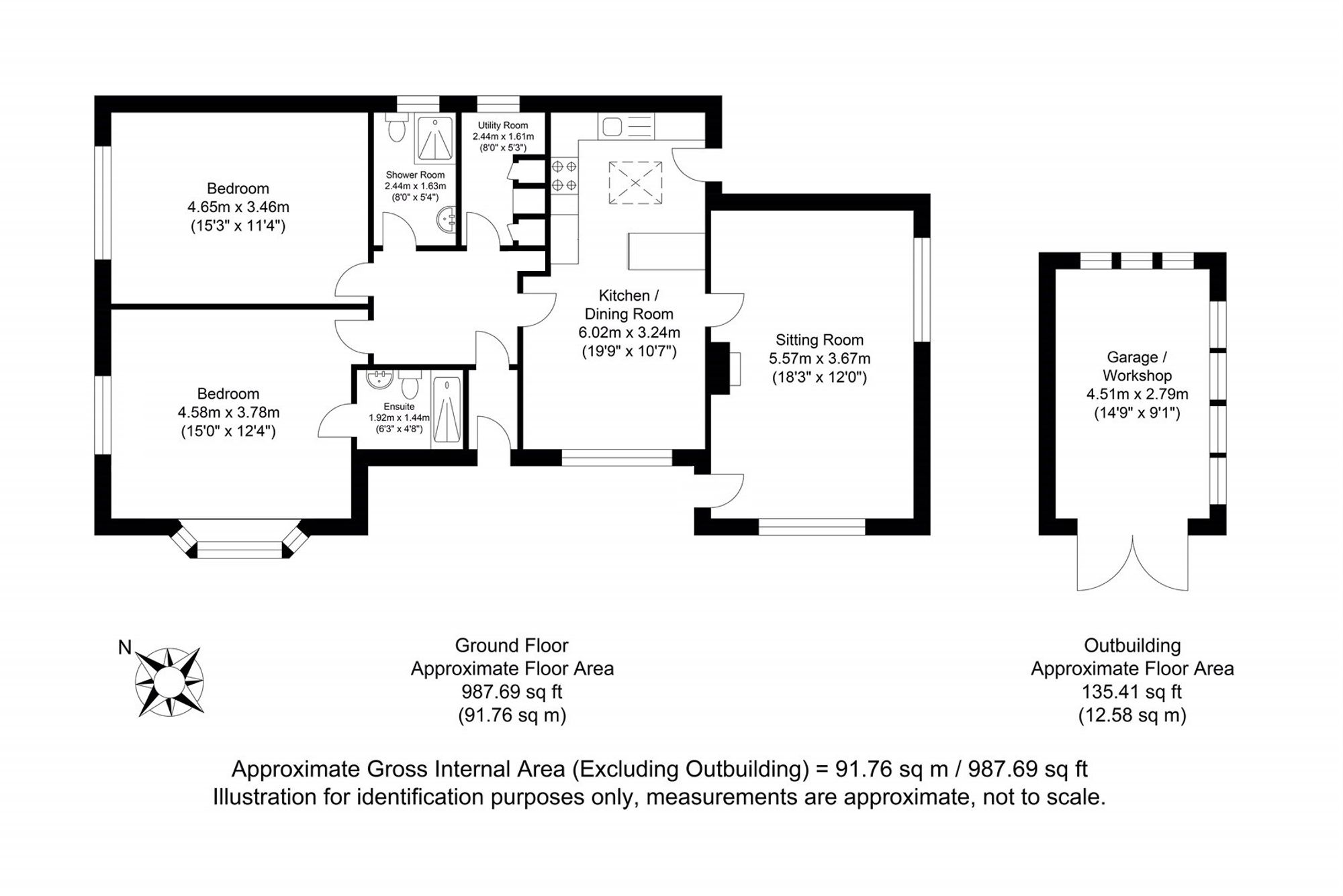 6a Grantham Bank, Lewes floorplan