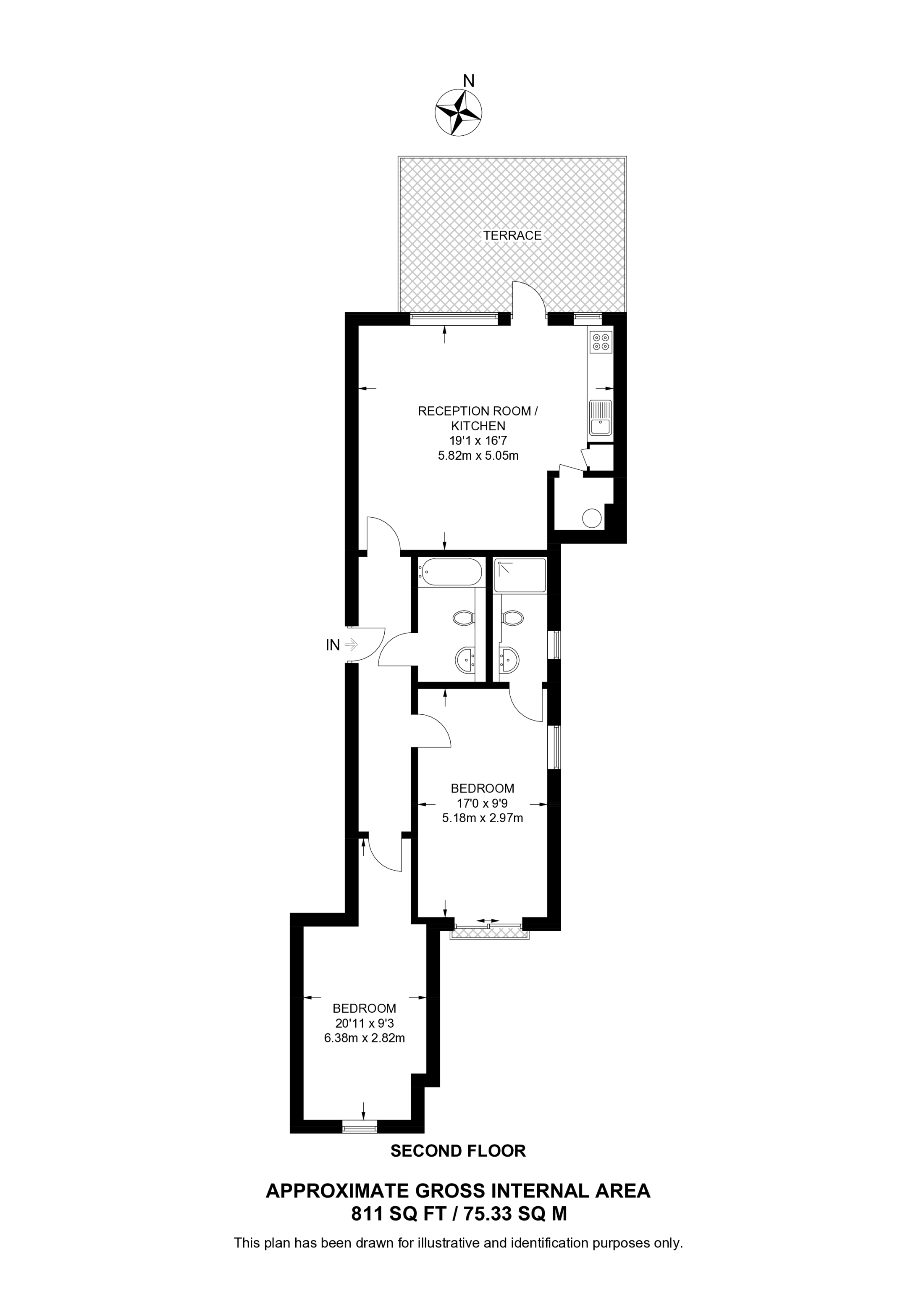 Olive Road, NW2, Gladstone Park floorplan