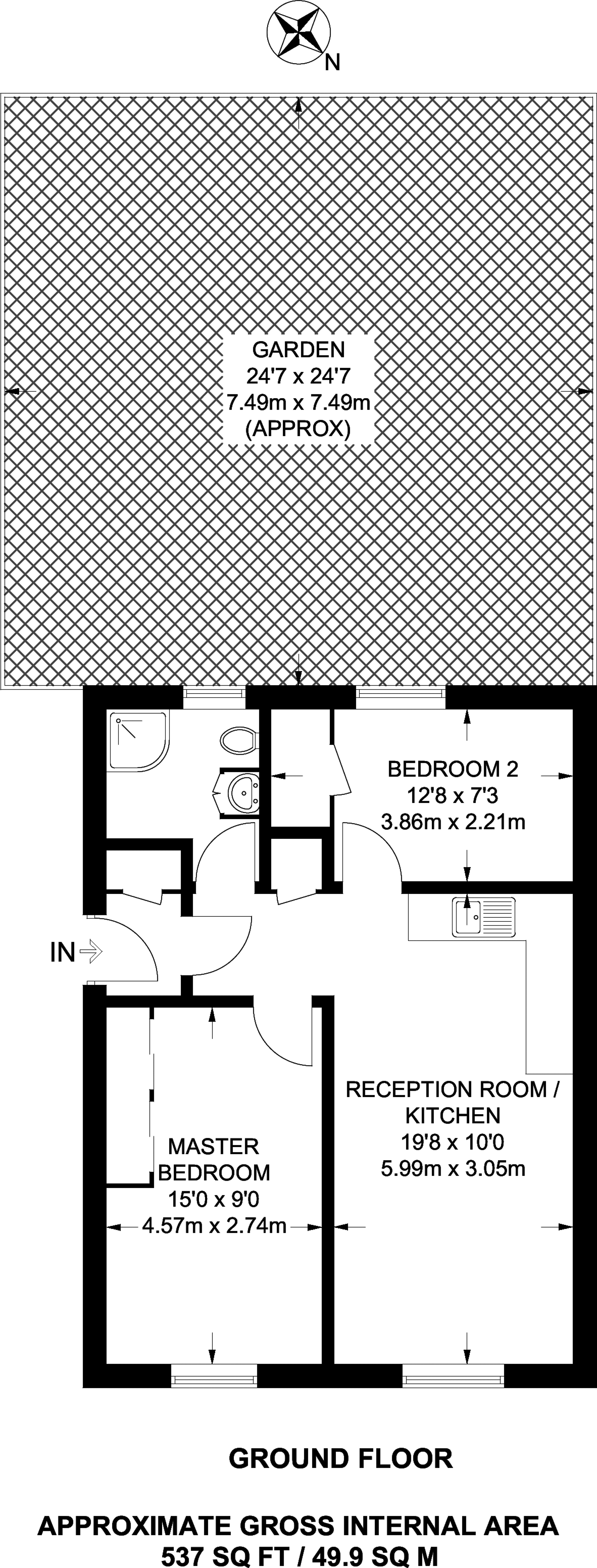 2 Bedrooms Flat for sale in Bartholomew Close, St John's Hill SW18