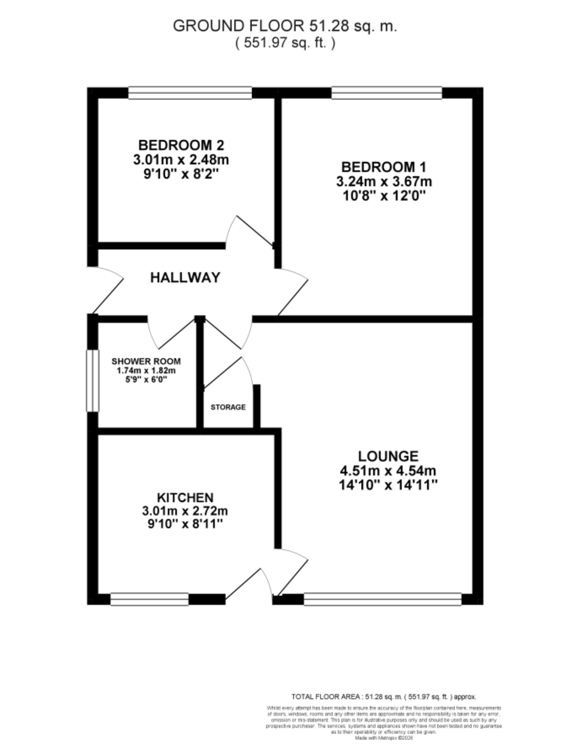 22 Derwent Drive, Stoke-On-Trent floorplan