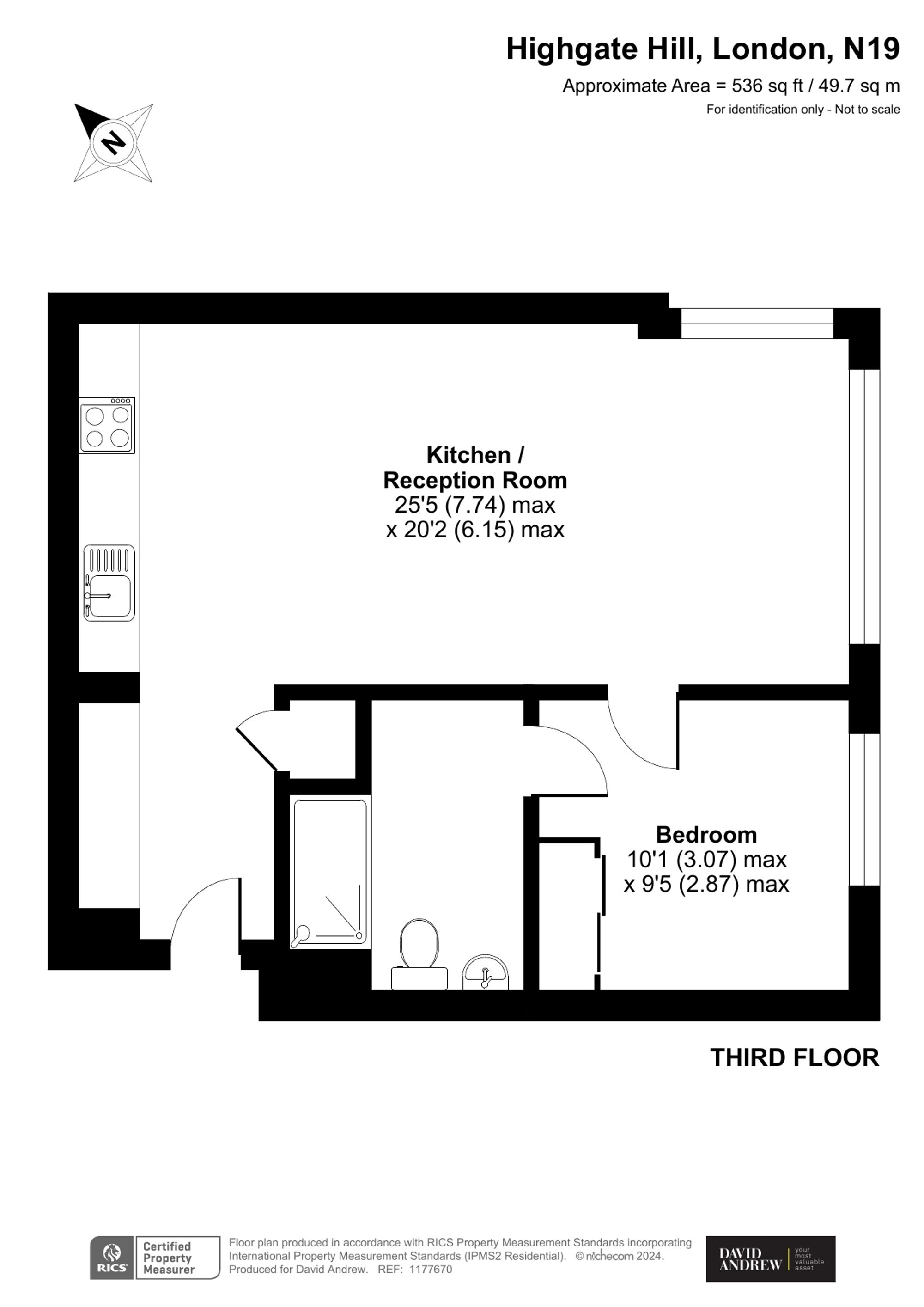 323 Hill House, London floorplan