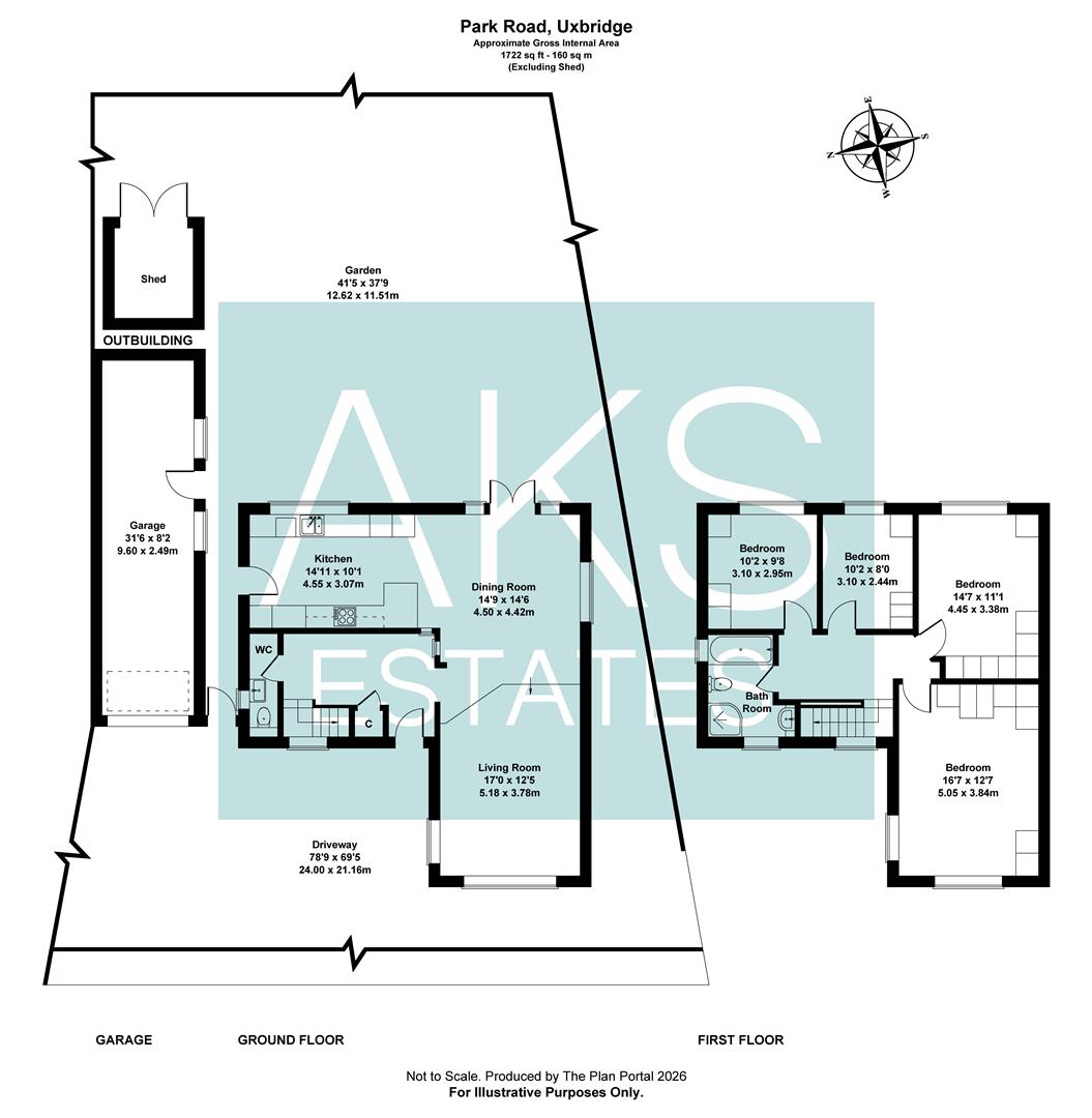 Four Winds, Park Road, Uxbridge floorplan