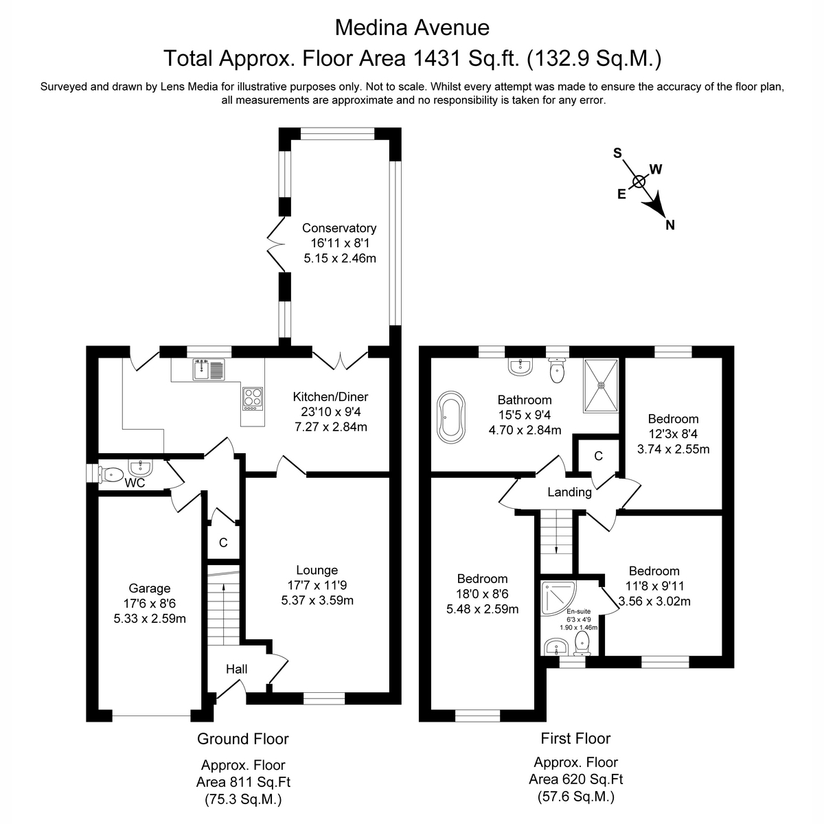 7, Medina Avenue, Winsford floorplan