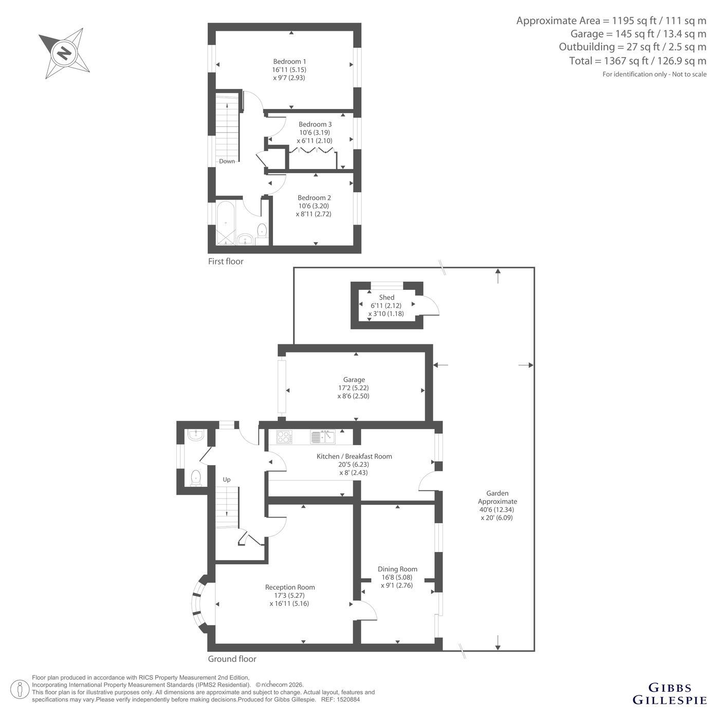 6, Monarchs Way, Ruislip floorplan