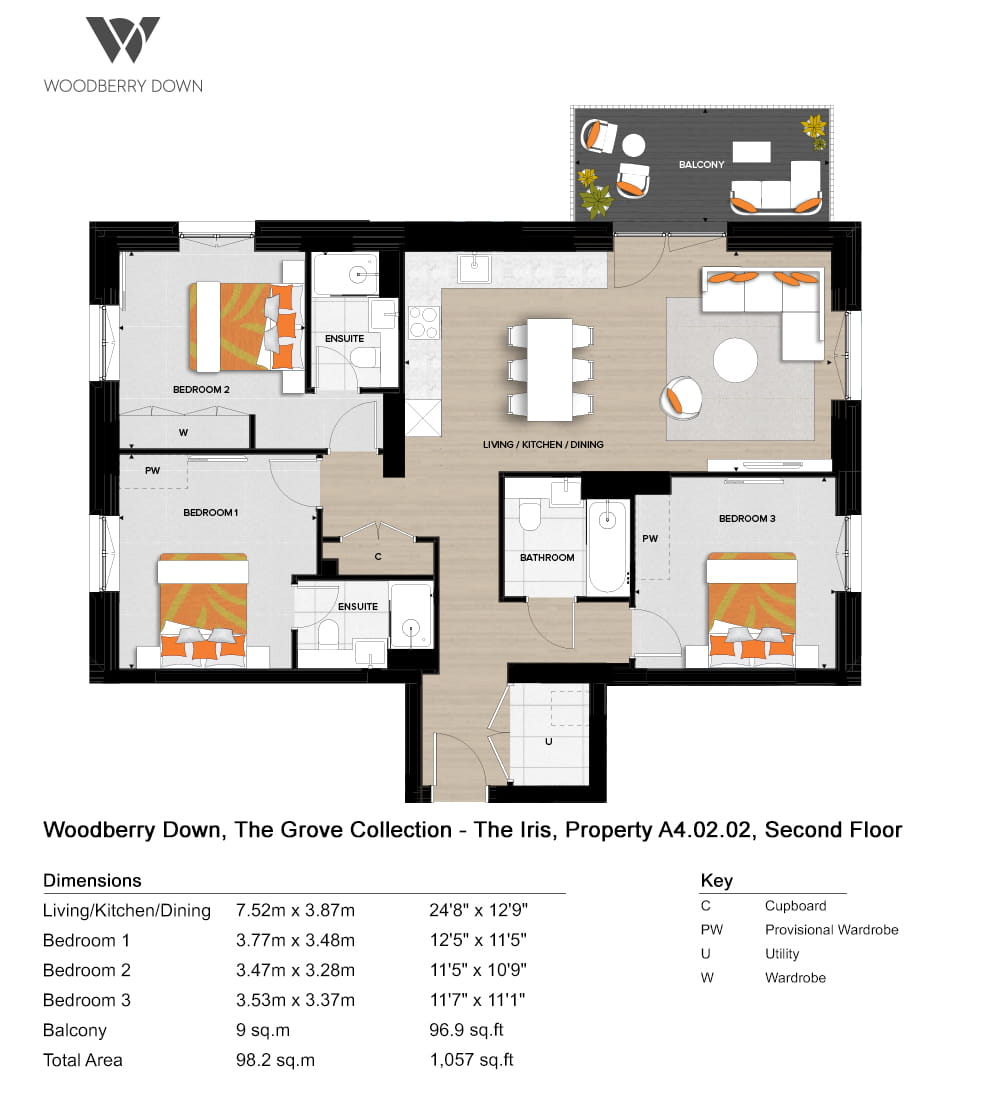 A4.02.02, Finsbury Park, N4 2ba, Finsbury Park floorplan