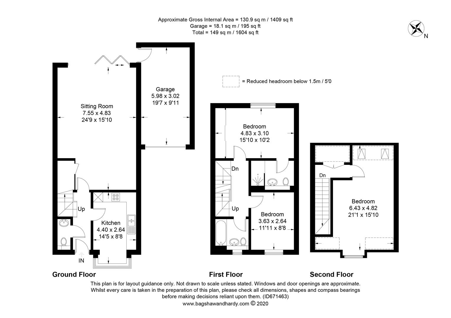 36, Marley Rise, Dorking floorplan