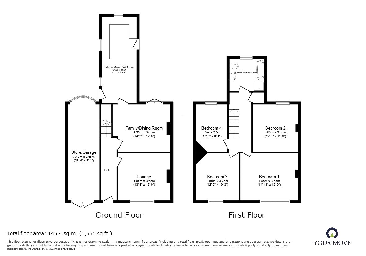 102, Willow Street, Shropshire floorplan