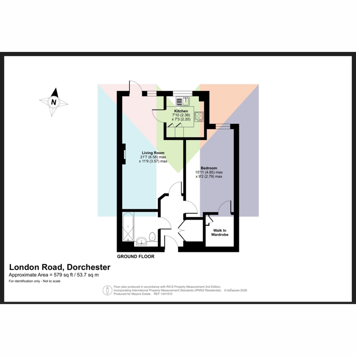 6 Casterbridge Court, 32 London Road, Dorchester floorplan