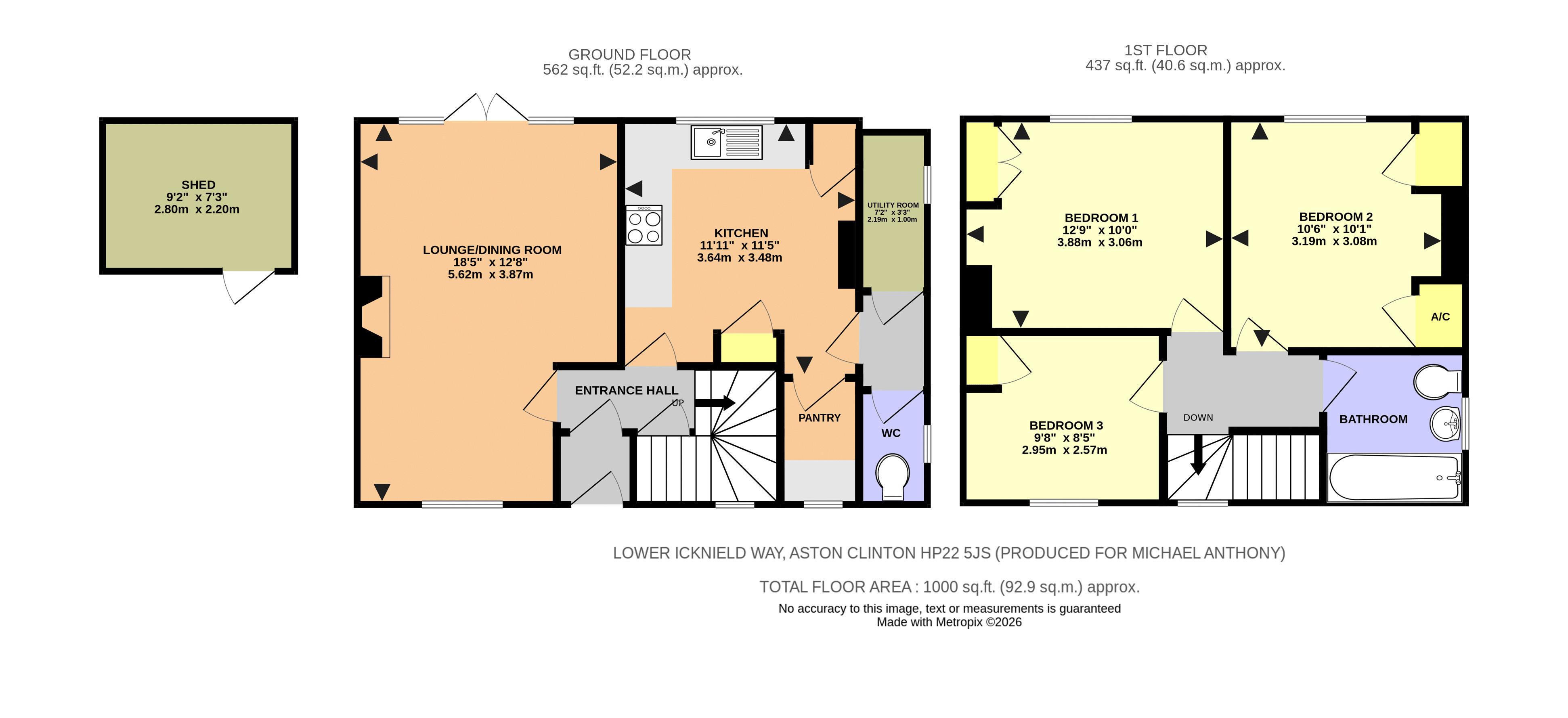 13, Lower Icknield Way, Aston Clinton floorplan