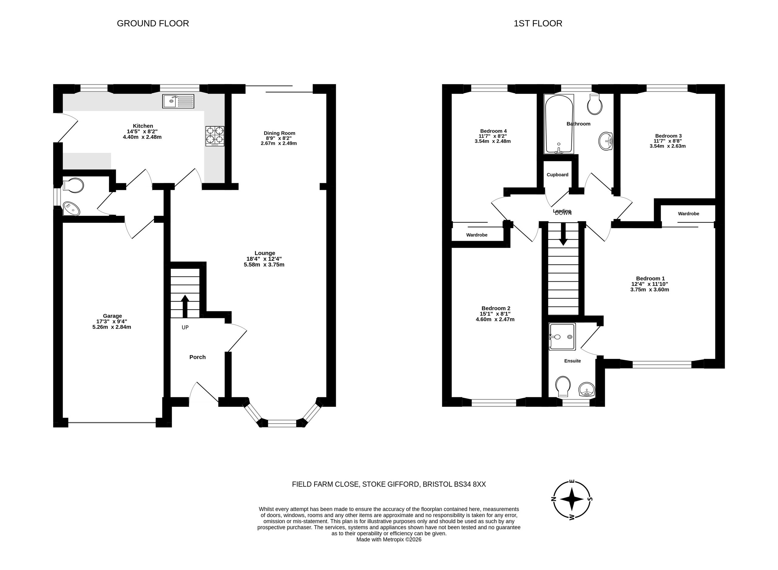 37 Field Farm Close, Bristol floorplan