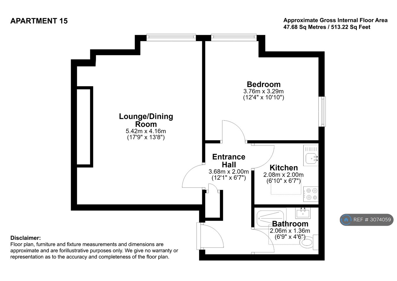Flat, Westwood, Scarborough floorplan